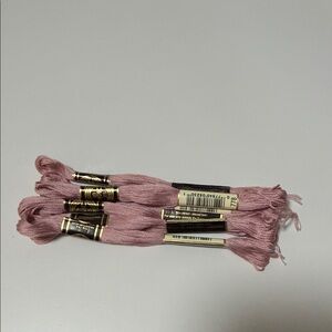6 DMC (color 778) Pink Embroidery Floss